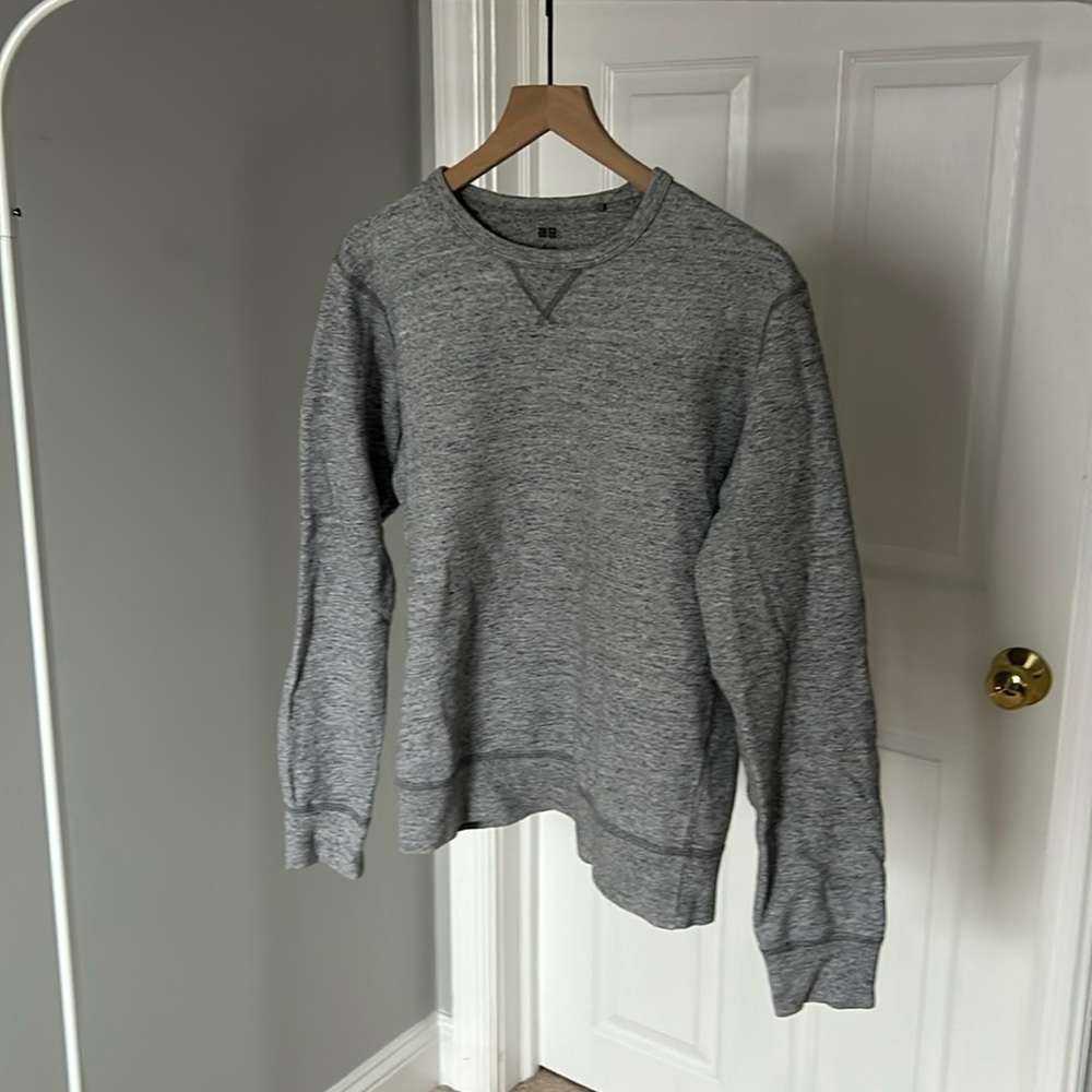 Uniqlo Men's Crewneck Sweater Heather Gray